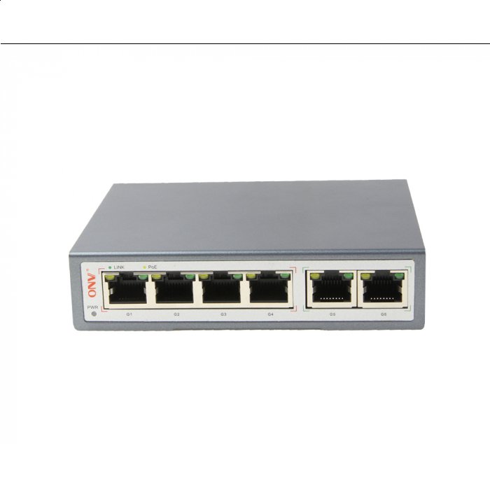 POE switch 4CH 100/1000Mbps  Image 1