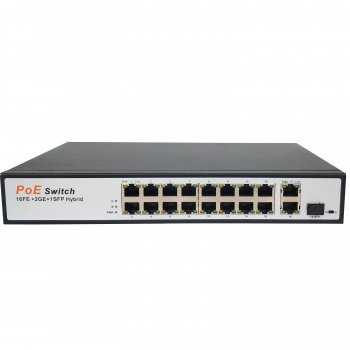 POE switch 16CH 10/100/1000 gallery image 1